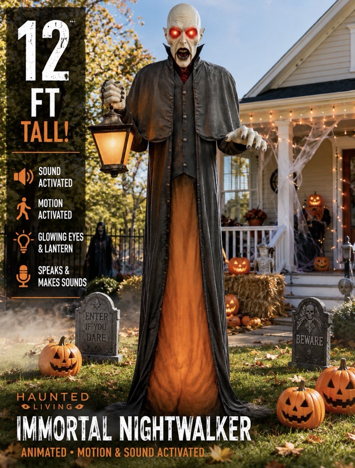 Haunted Living 12 Ft Immortal Nightwalker Animated Halloween Prop, New Sealed Haunted Living 12 Ft Immortal Nightwalker Animated Halloween Prop, New Sealed