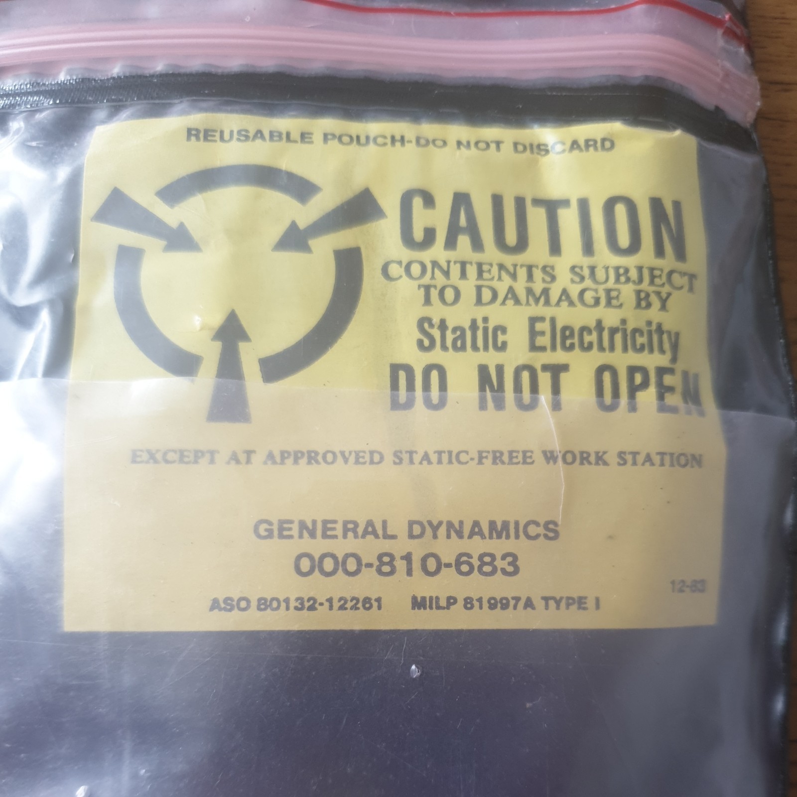 General Dynamics American Aerospace and Defence PCB Part sealed unopened Pouch