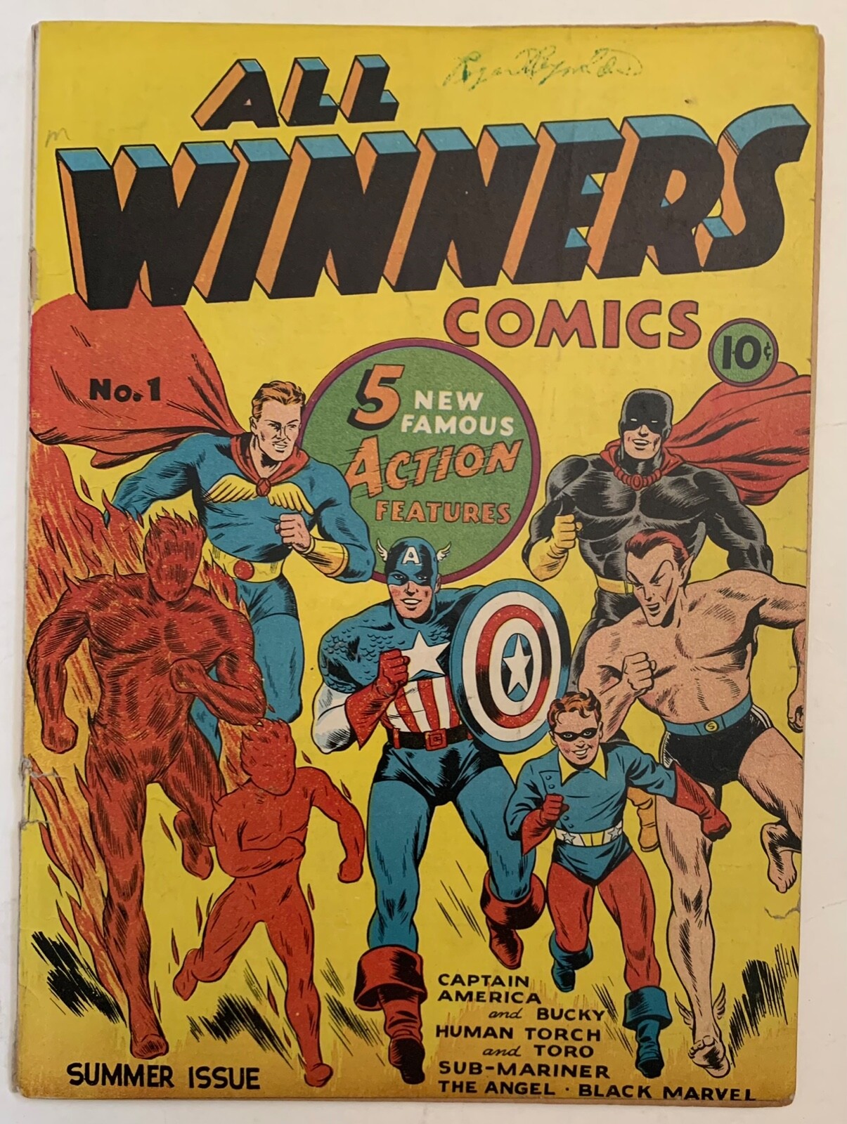 (1941) ALL WINNERS COMICS #1 Stan Lee Text Story 1st Squad Golden Age Classic