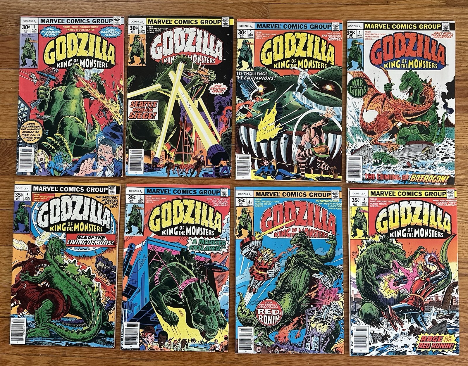 Godzilla #1-24 Marvel Comics 1977 full lot set complete run 24 total Godzilla #1-24 Marvel Comics 1977 full lot set complete run 24 total