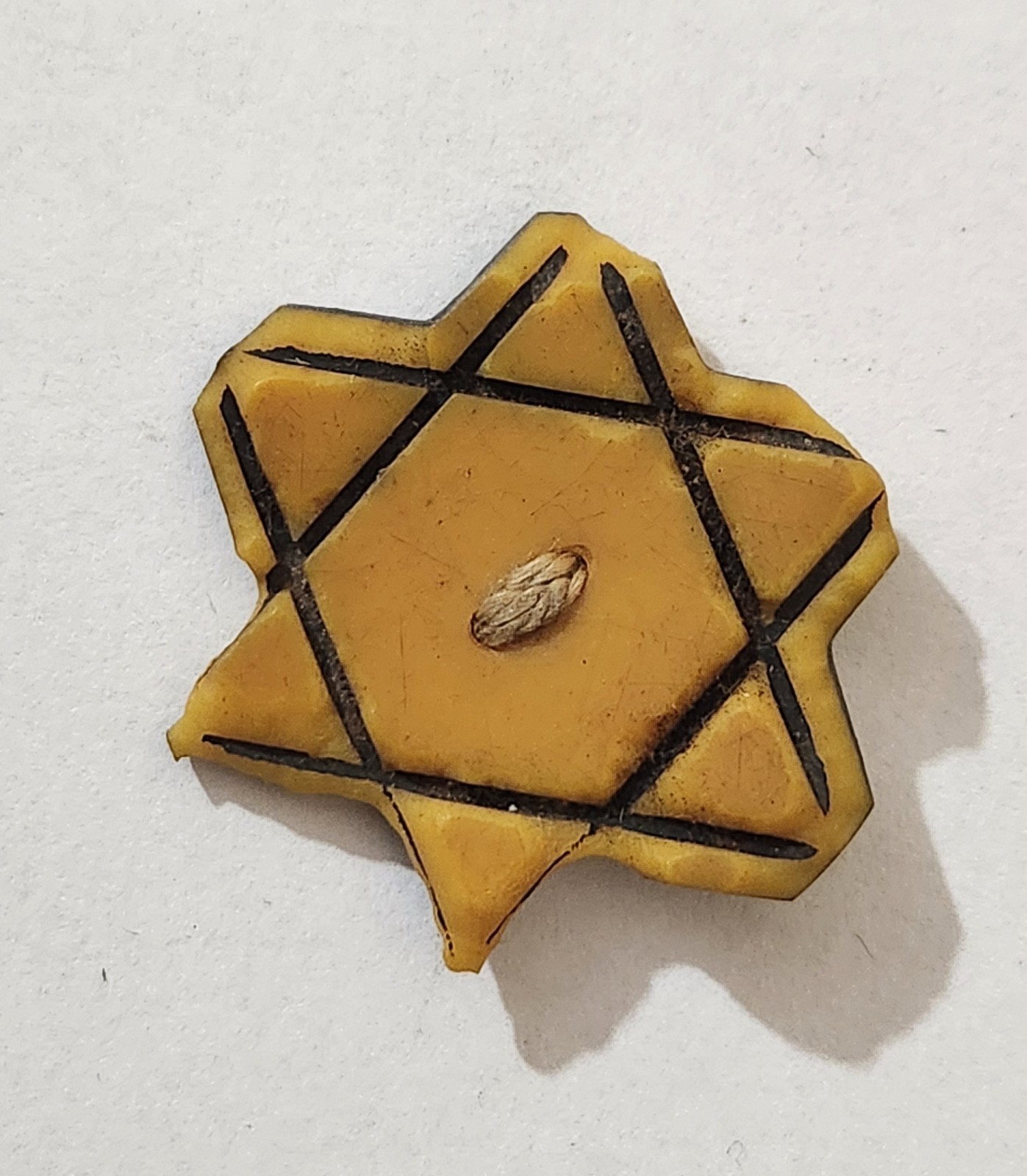 Judaica Mega Mega Rare Yellow Badge Used by the Jews of Bulgaria Judaica Mega Mega Rare Yellow Badge Used by the Jews of Bulgaria