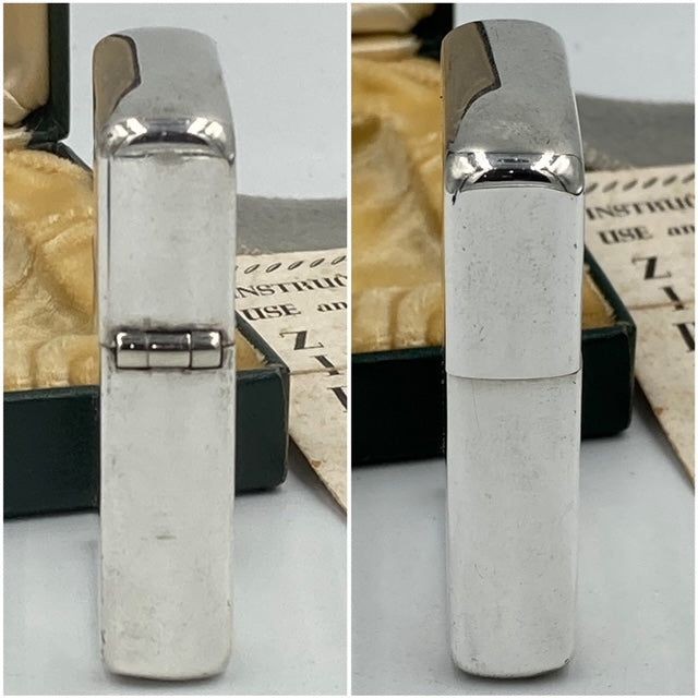 Zippo Goods Zippo lighter rare case item vertical engraving 3 barrel around 1947