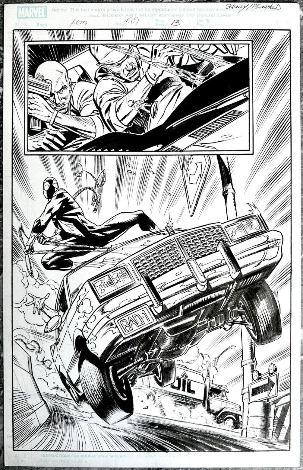 Amazing Spider-Man #529 Pg 13 – 1st Iron Spider Splash by Ron Garney