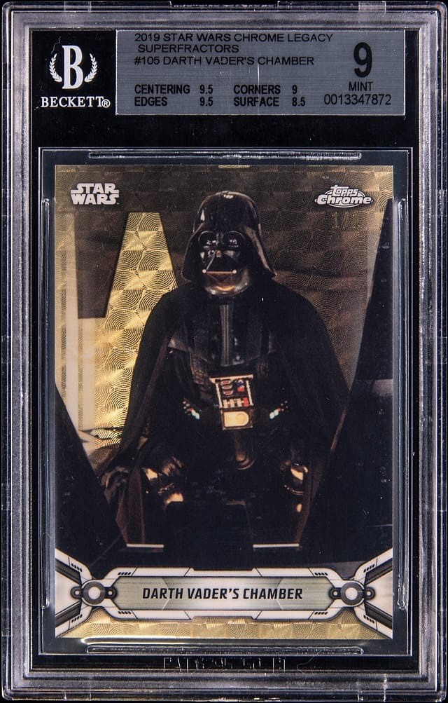 2019 Topps Star Wars Chrome Legacy SuperFractor Darth Vader's Chamber 1/1 Anakin