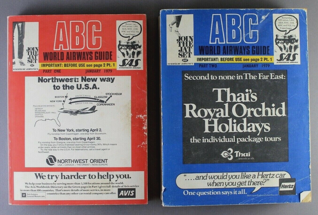 ABC WORLD AIRWAYS GUIDE JANUARY 1979 AIRLINE TIMETABLE SAUDIA EL AL AIR FRANCE