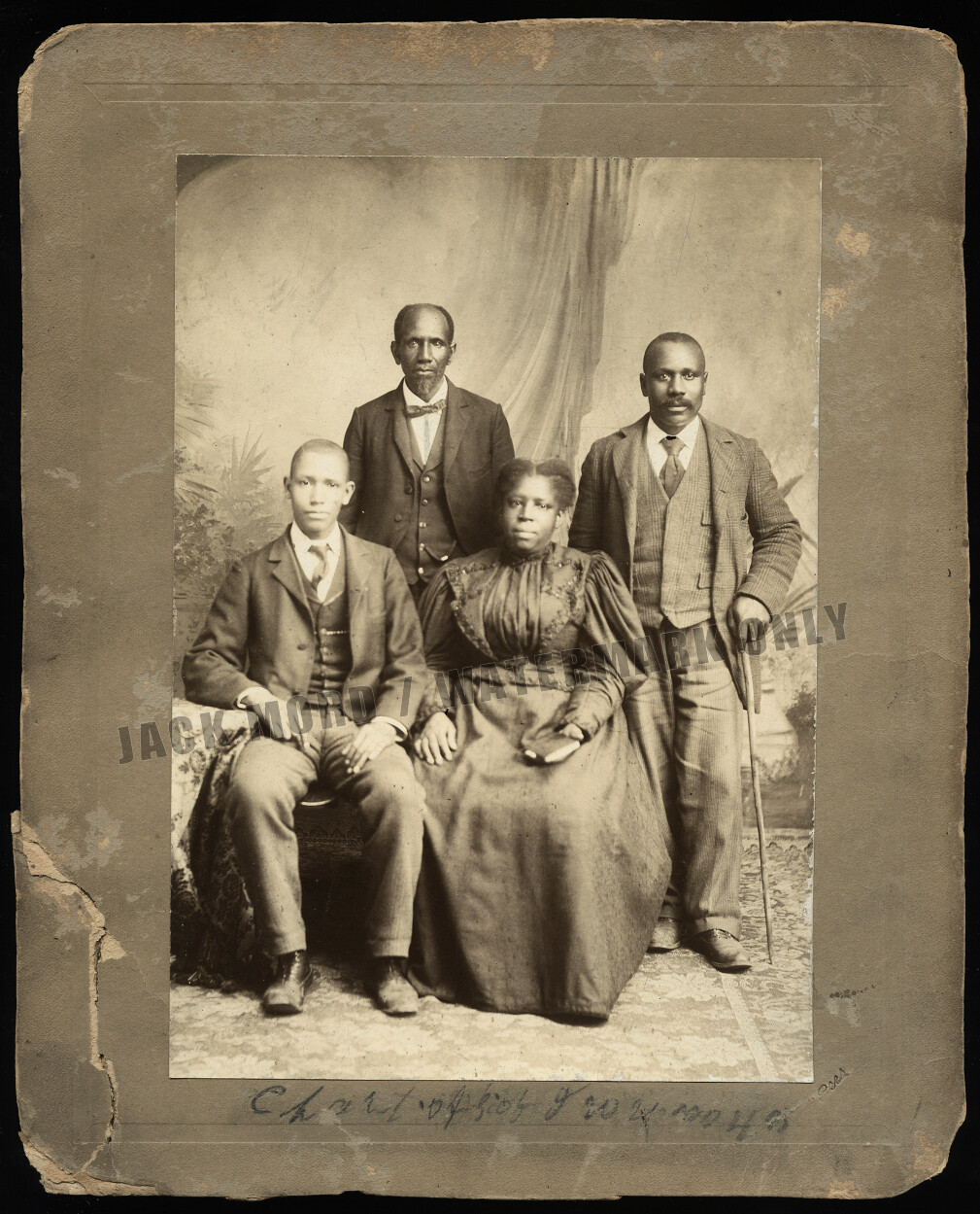 Historic Black History Photo African American Ofcrs Virginia Tobacco Trade Union