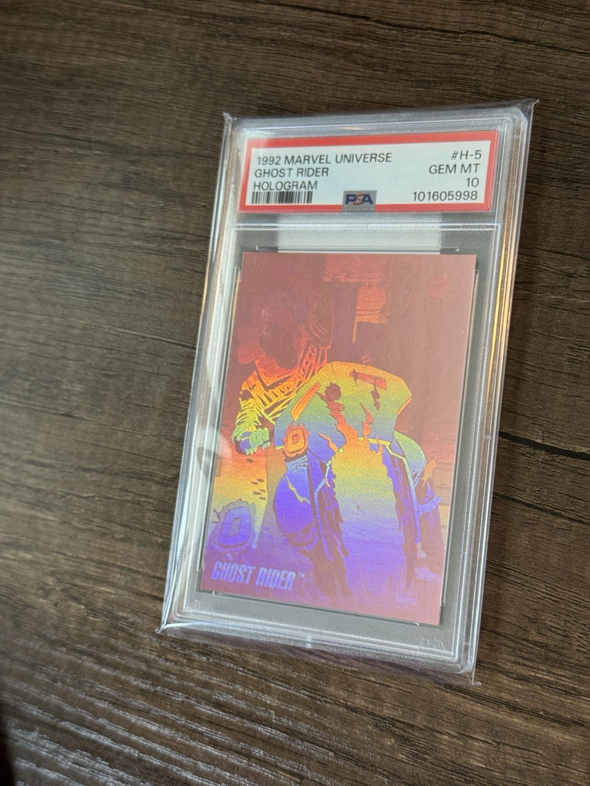 1992 Marvel Universe Ghost Rider Hologram PSA 10 GEM MT