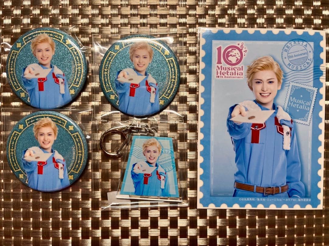 Hetalia Denmark Badge Keychain Bromide 10th Anniversary Glitter Can Badge Hetalia Denmark Badge Keychain Bromide 10th Anniversary Glitter Can Badge