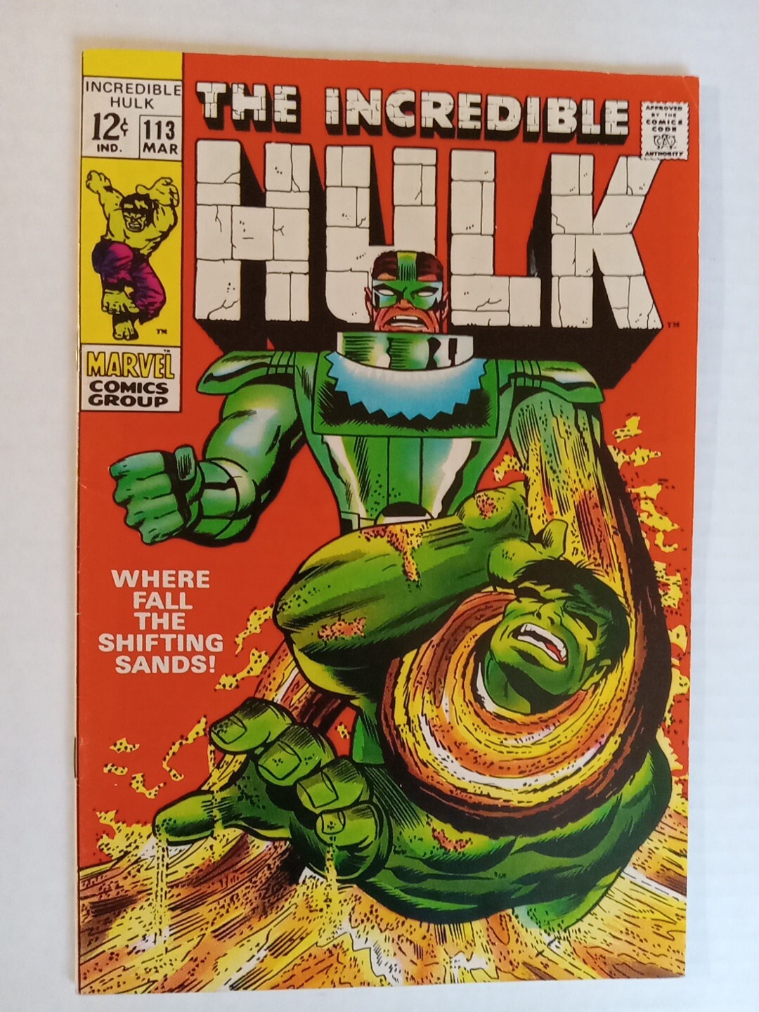 Marvel Comics Group Incredible Hulk #113 1969 V/S The Sands Of Time ⌚. 9.2 M/NM Marvel Comics Group Incredible Hulk #113 1969 V/S The Sands Of Time ⌚. 9.2 M/NM
