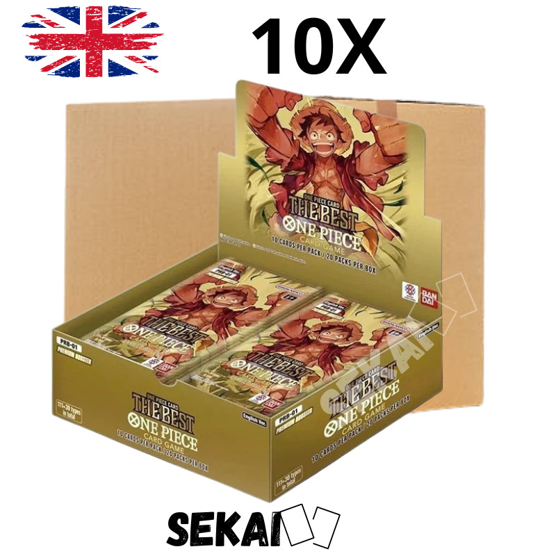 ONE PIECE PRB-01 THE BEST SEALED CASE 10X PREMIUM BOOSTER BOX ENGLISH PRB01 ENG