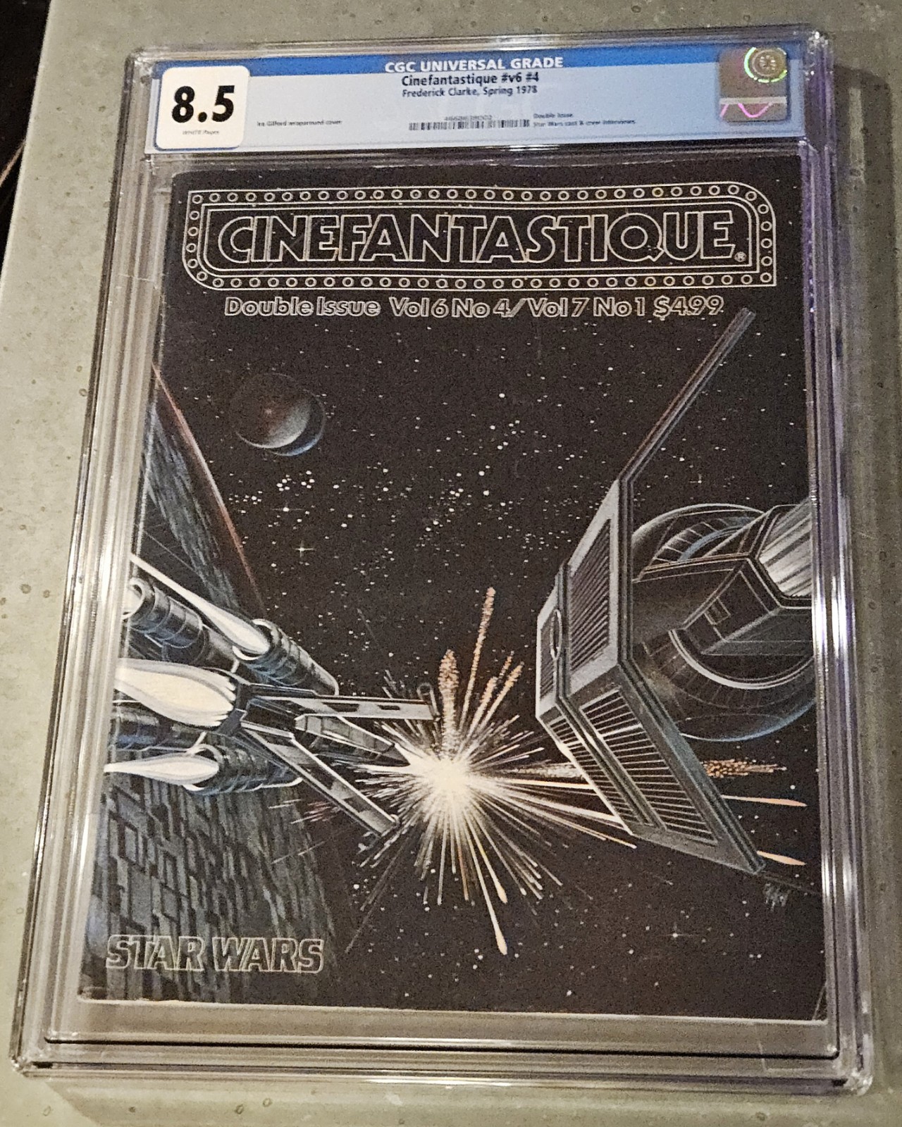 Cinefantastique #4 CGC 8. 5💥Vintage 1978 STAR WARS Magazine Wraparound Cover💥