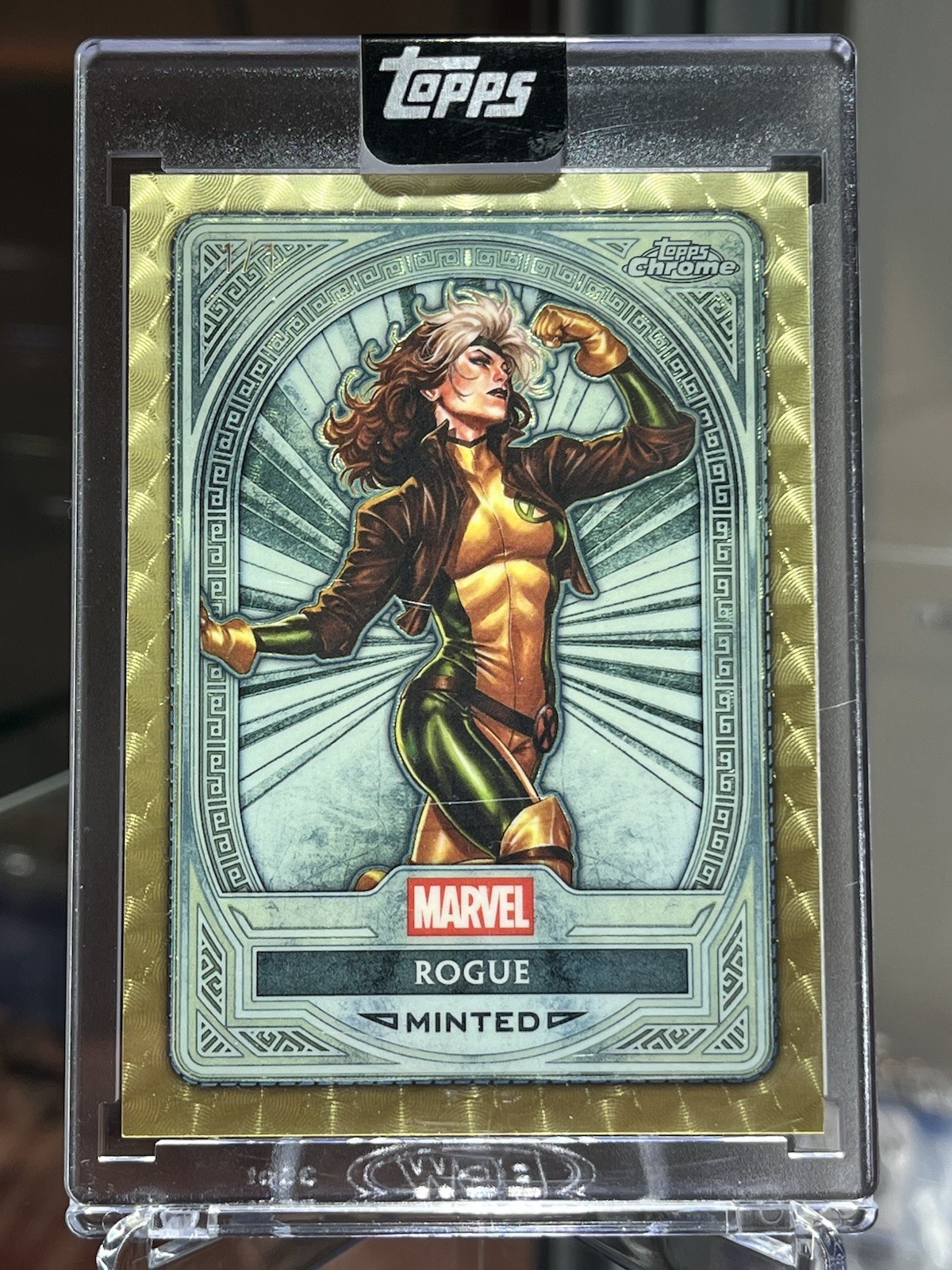 2025 Topps Chrome Marvel Mint Rogue Platinum Superfractor 1/1 Encased & Sealed