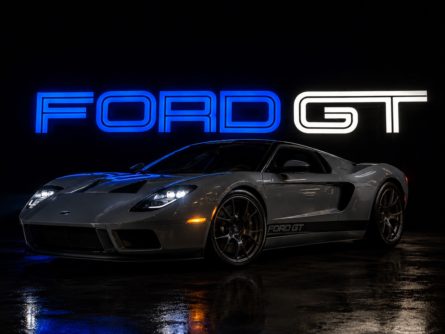 Illuminated Ford GT GT40 Dealership Sign 8ft