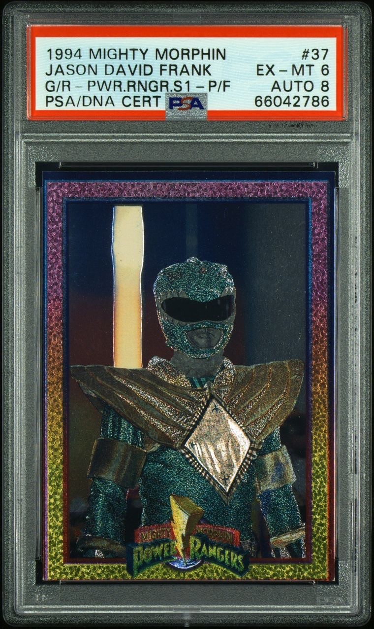 1994 Collect-a-Card Power Rangers #37 Green Ranger PSA 6 MINT Hue🔵Shift Rare