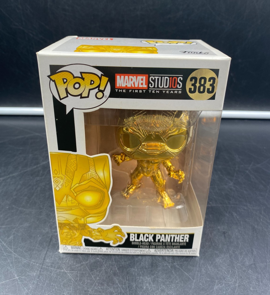 Funko Pop #383 Marvel - Black Panther Gold Bobble-Head Funko Pop #383 Marvel - Black Panther Gold Bobble-Head
