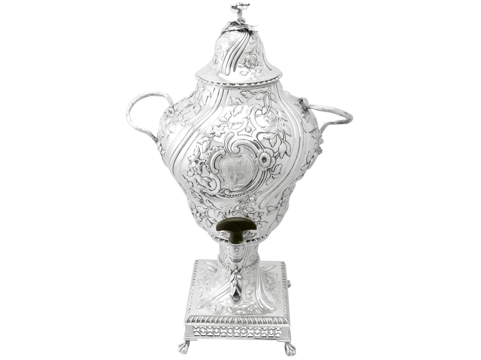 Antique George III Regency Style Sterling Silver Samovar