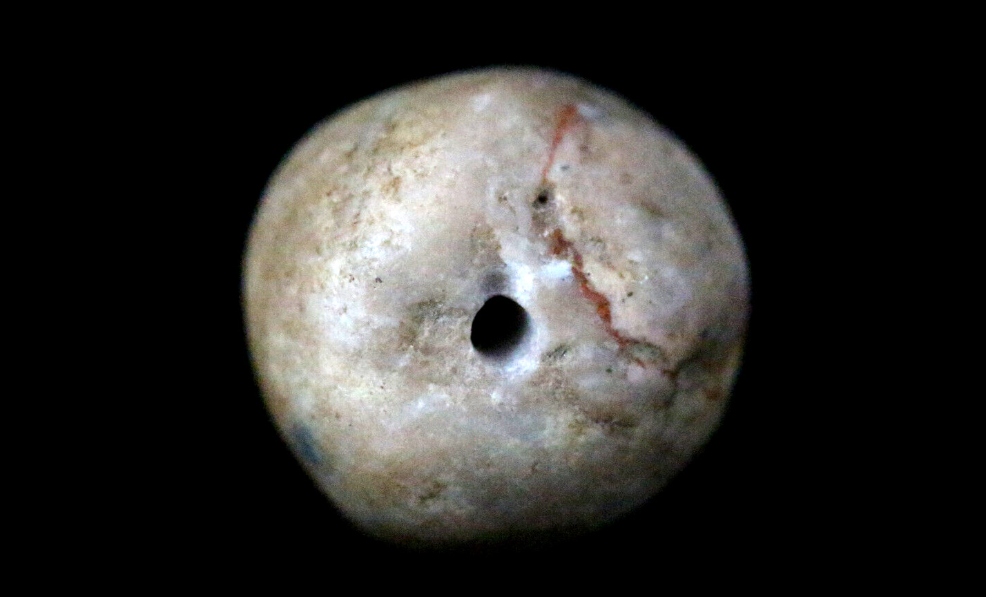 Rarest Gandhara Empire Ancient Agate Bead 16mm - Historical Artifact #A115