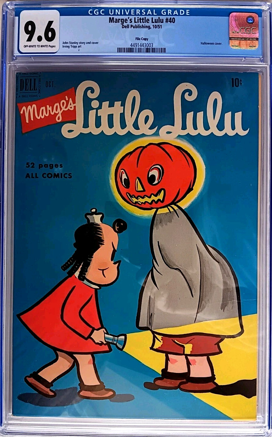 MARGE'S LITTLE LULU #40 CGC 9.6 OW-W 1951 File Copy WORLD'S HIGHEST GRADE Tripp MARGE'S LITTLE LULU #40 CGC 9.6 OW-W 1951 File Copy WORLD'S HIGHEST GRADE Tripp