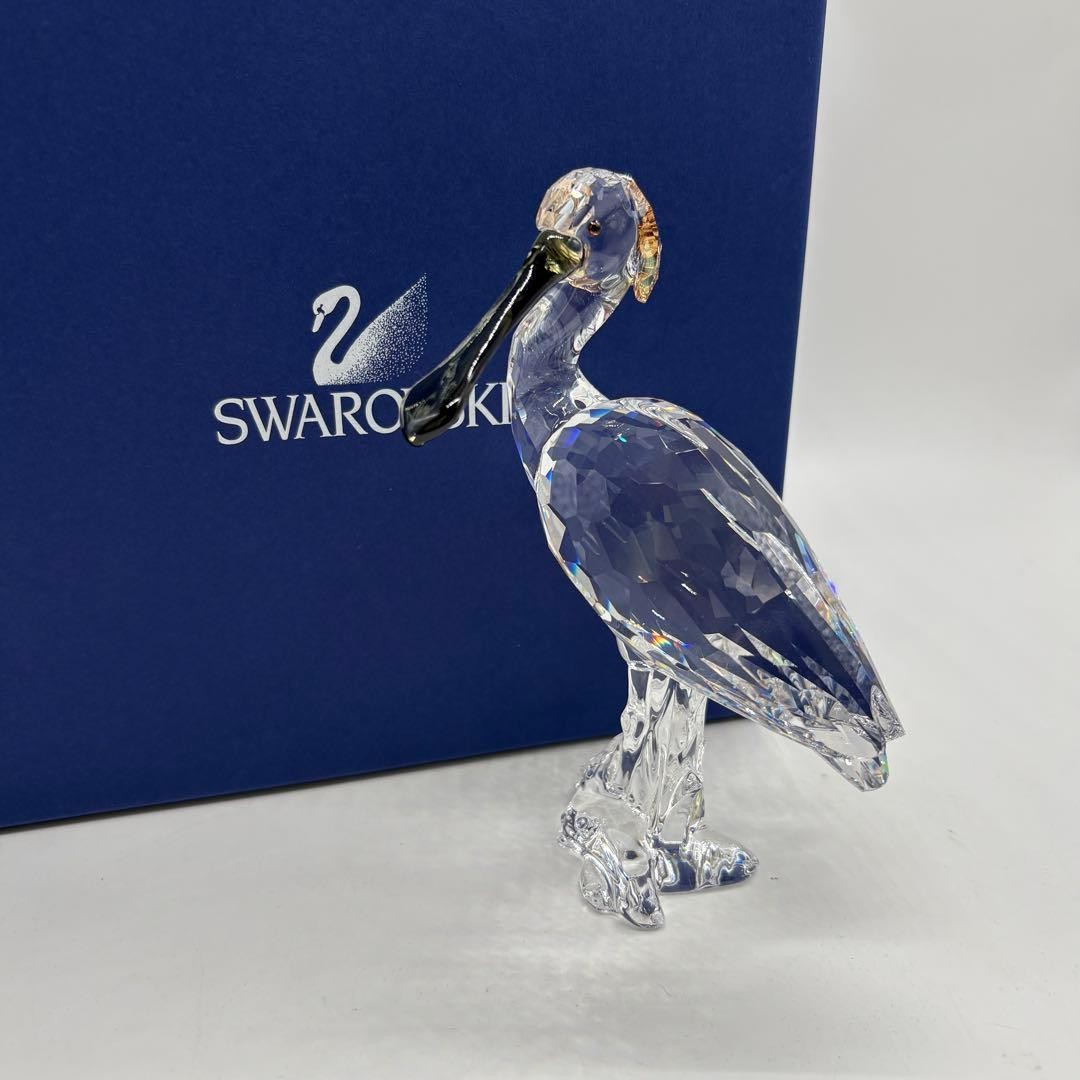 Swarovski Hobby Collection Figurine Crystal Spoonbill Bird Heron No.178 With Box