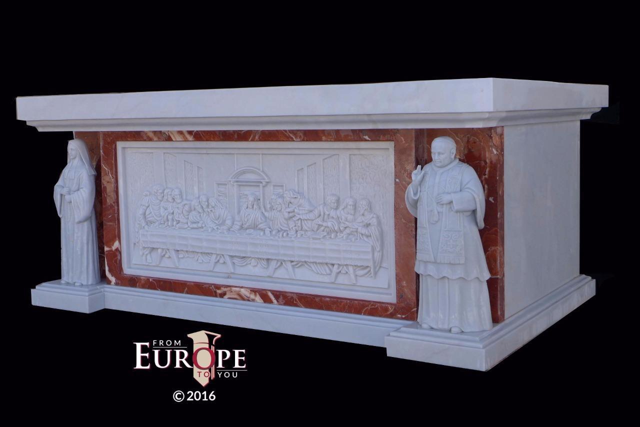 INCREDIBLE HAND CARVED GOTHIC JESUS RELIGIOUS MARBLE ALTAR - TF58 INCREDIBLE HAND CARVED GOTHIC JESUS RELIGIOUS MARBLE ALTAR - TF58