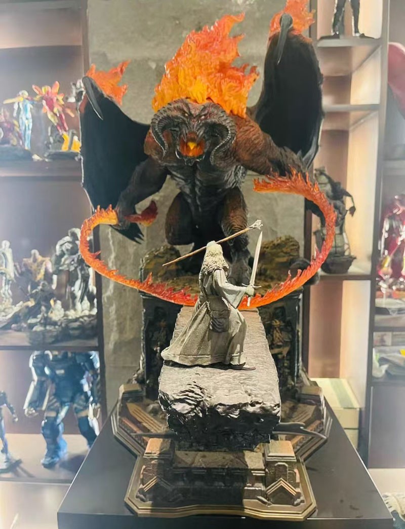 Prime 1 Studio PIS 1/4 Lord Rings Balrog VS Gandalf Large Statue EX Versions