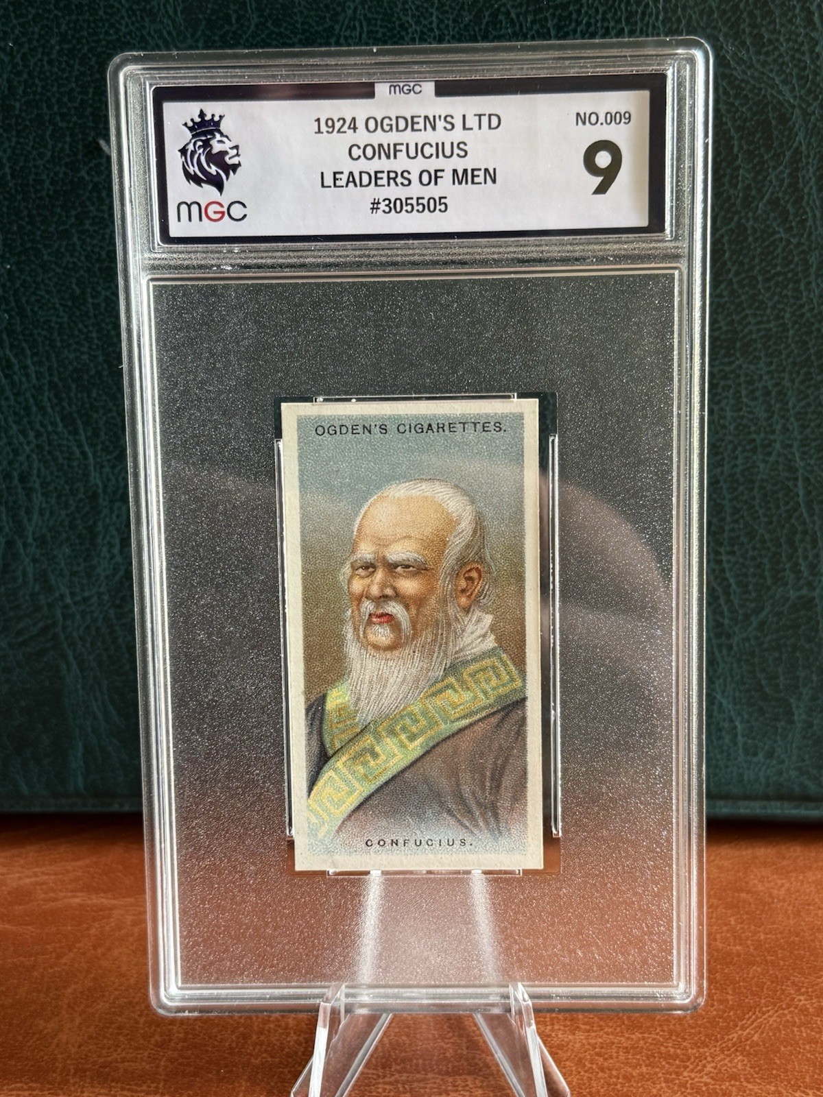 102 yr OLD ORIGINAL CONFUCIUS CARD CHINA EOGDENS RARE HIGH GRADE MINT TC2B6 102 yr OLD ORIGINAL CONFUCIUS CARD CHINA EOGDENS RARE HIGH GRADE MINT TC2B6