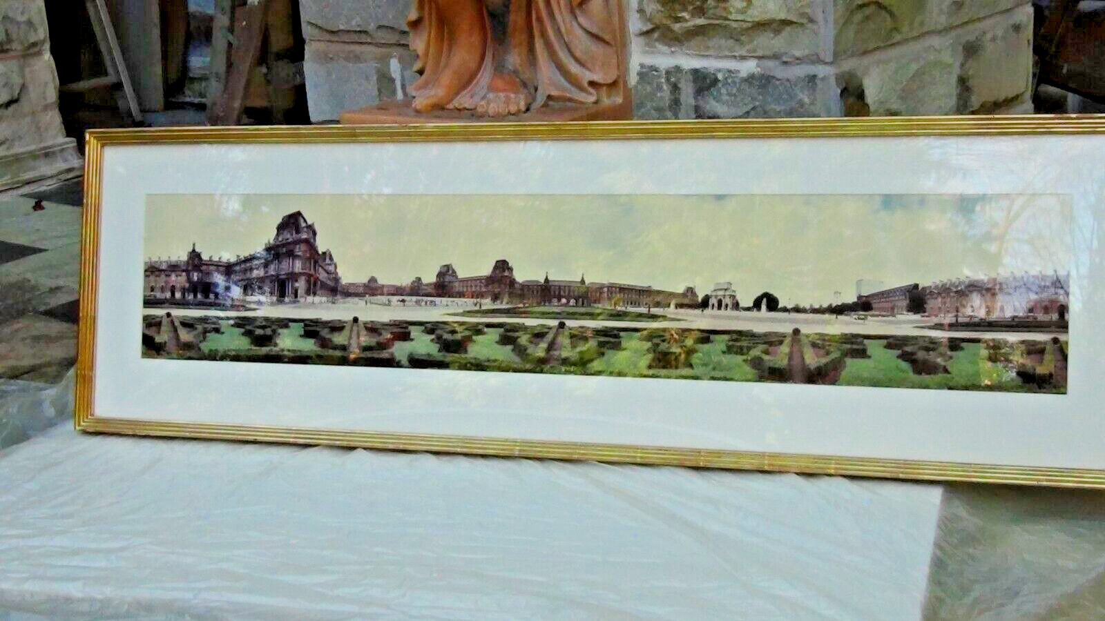 KENNETH SNELTON (1927-2011) RARE L.A. LARGE PONORAMIC PHOTOGRAPH  LOUVRE,PARIS