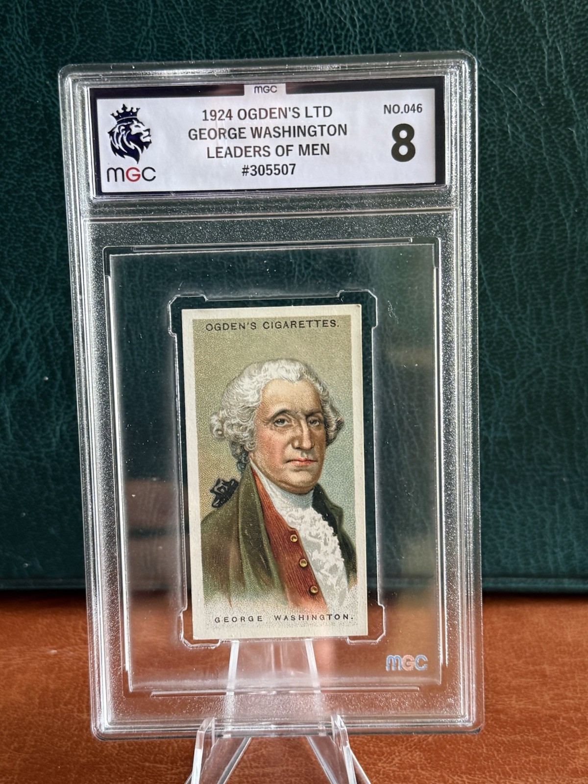 102 yr OLD ORIGINAL GEORGE WASHINGTON CARD OGDENS PRO GRADED 8 NRMT/MINT TC2B6 102 yr OLD ORIGINAL GEORGE WASHINGTON CARD OGDENS PRO GRADED 8 NRMT/MINT TC2B6