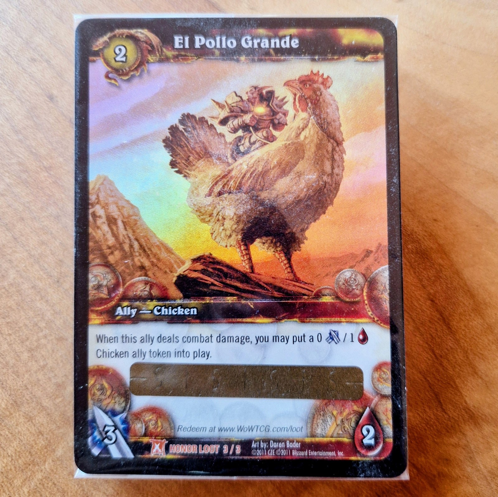 WoW Loot Card - El Pollo Grande / The Big chicken / The Big Chicken WoW Loot Card - El Pollo Grande / The Big chicken / The Big Chicken