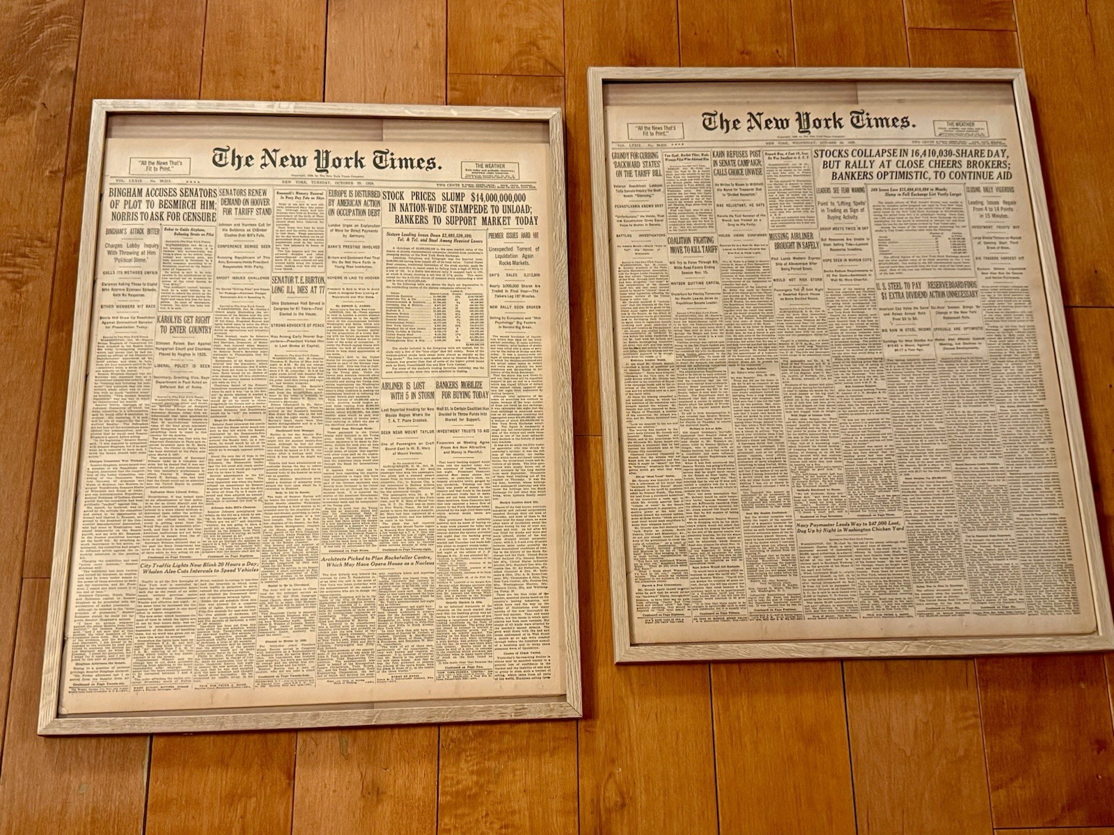 Original New York Times Oct 29 & 30 1929 Full Paper Great Depression Vintage Original New York Times Oct 29 & 30 1929 Full Paper Great Depression Vintage