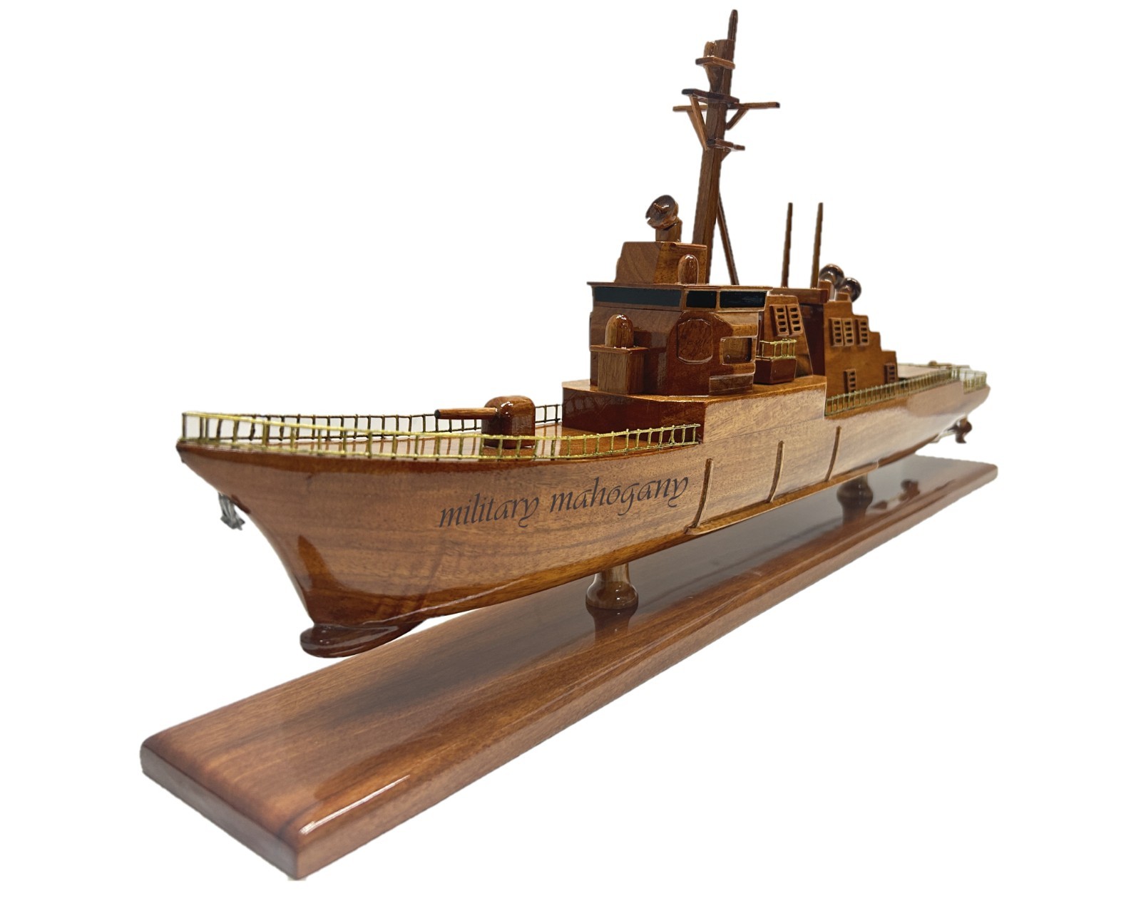 USS John Paul Jones DDG-53 Arleigh Burke Class Destroyer Ship  Wood Wooden Model
