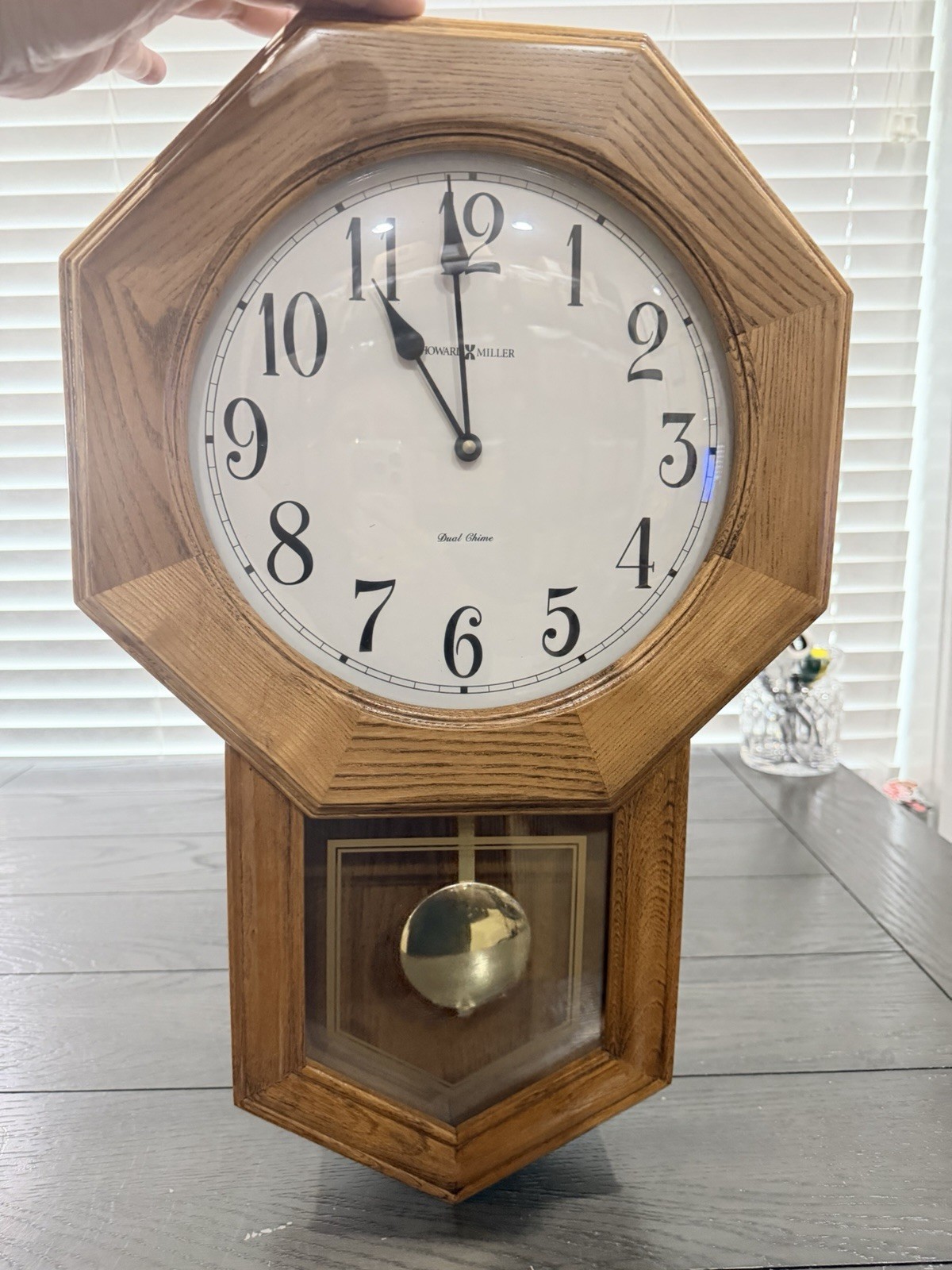 Howard Miller Elliott Model 625-242 Chiming School House Wall Clock Tested EUC Howard Miller Elliott Model 625-242 Chiming School House Wall Clock Tested EUC