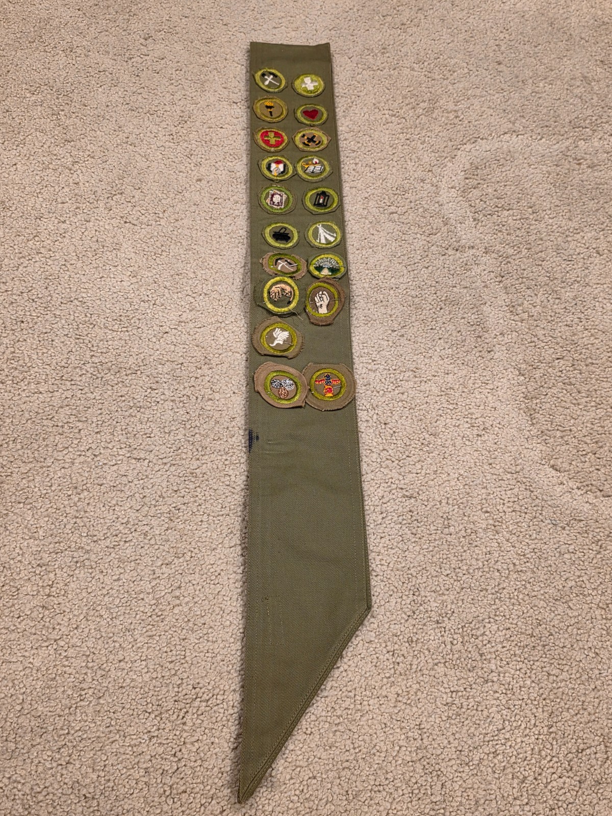 SASH - MERIT BADGE - LOT 07 - Stalking Nut Culture Boy Scouts BSA