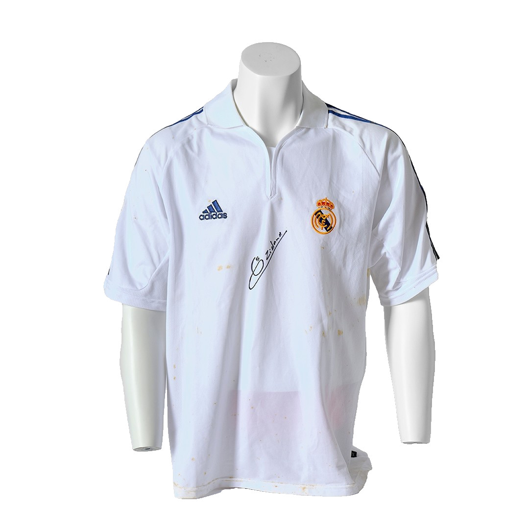 Zinedine Zidane: Real Madrid 2001/2002 Jersey - Match worn - Double Signature Zinedine Zidane: Real Madrid 2001/2002 Jersey - Match worn - Double Signature