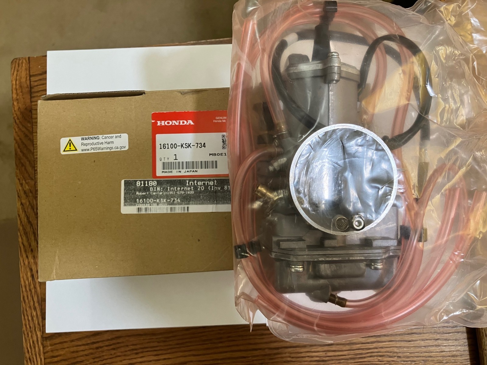Honda CR250R 2005 2006 2007 NOS Two Stroke Carburetor New in Box CR 250 MX