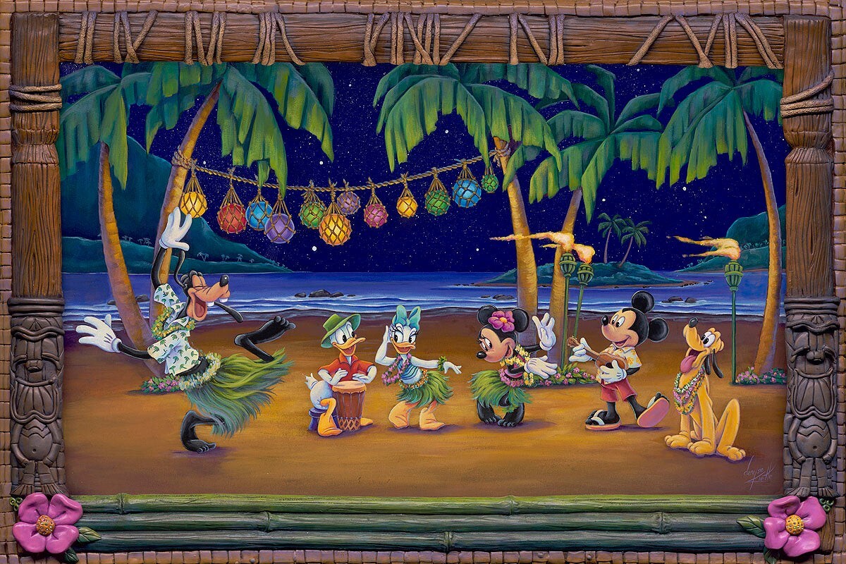 Disney Fine Art Denyse Klette Signed Ltd Ed 195 Print Goofy\'s Got Dance Moves Disney Fine Art Denyse Klette Signed Ltd Ed 195 Print Goofy\'s Got Dance Moves