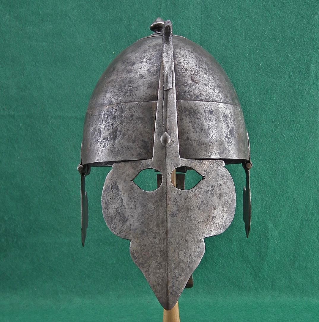 Antique Indian Helmet Islamic Mughal India 16th Century to sword Talwar Shamshri