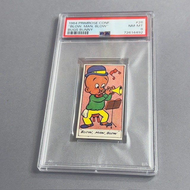 Looney Tunes Trading Card PSA 8 Primrose 1964 Elmer Fudd Bugs Bunny Blow Man #26 Looney Tunes Trading Card PSA 8 Primrose 1964 Elmer Fudd Bugs Bunny Blow Man #26