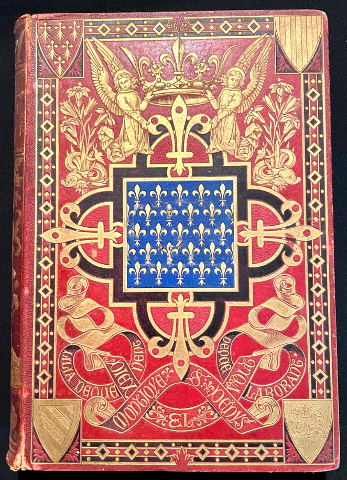 French Victorian Decorative Fine Binding 1883 Chroniqueurs Charles VIII Louis XI