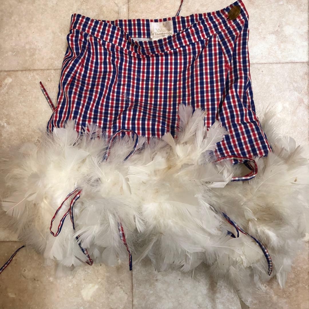 Vivienne Westwood Skirt M Vintage Feather Limited Edition VHTF Designer Collecti