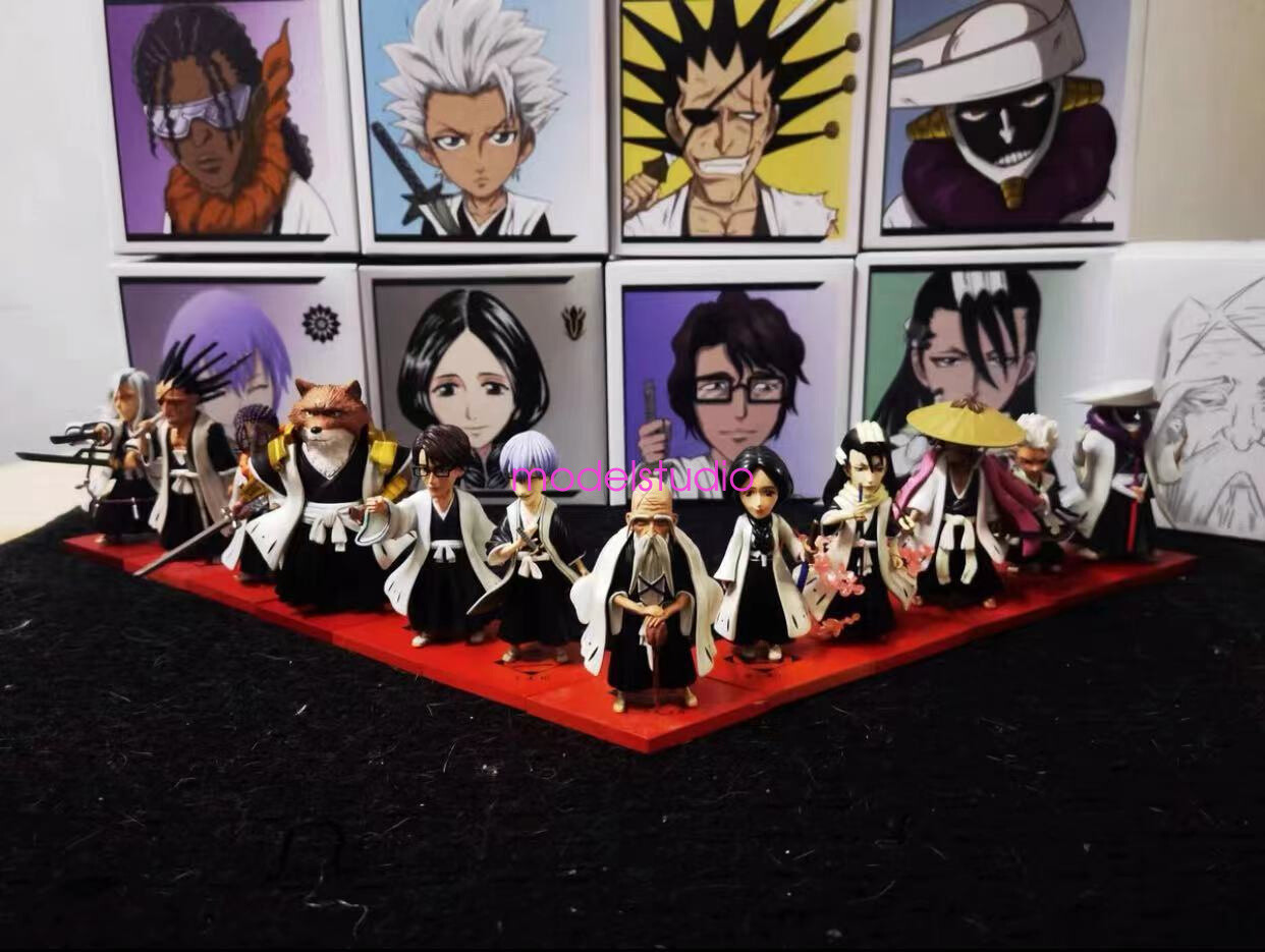 YZ Studio Bleach Gotei 13 Resin Model 13Pcs In Stock Kyoraku Shunsui Soi Fon New