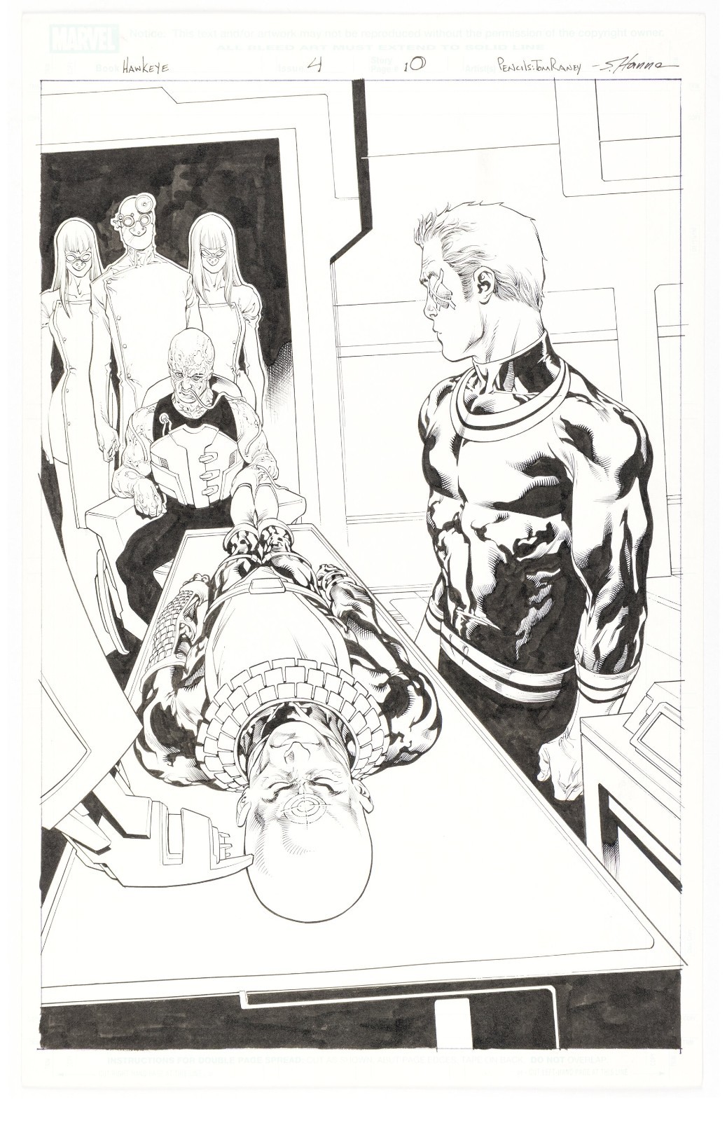 Raney DARK REIGN HAWKEYE 4 pg 10 BULLSEYE AS HAWKEYE & SOLO AS BULLSEYE SPLASH