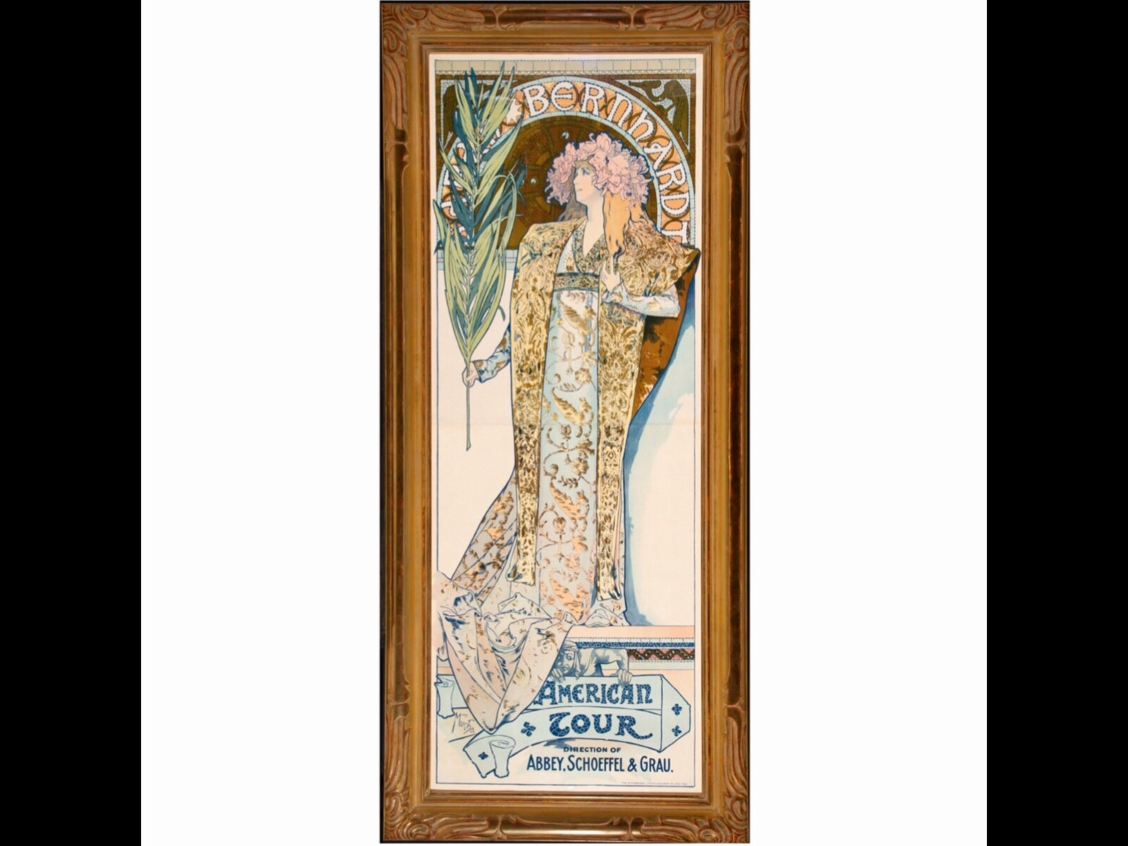 Alphonse Mucha Gismonda Sarah Bernhardt American Tour Poster, 1896
