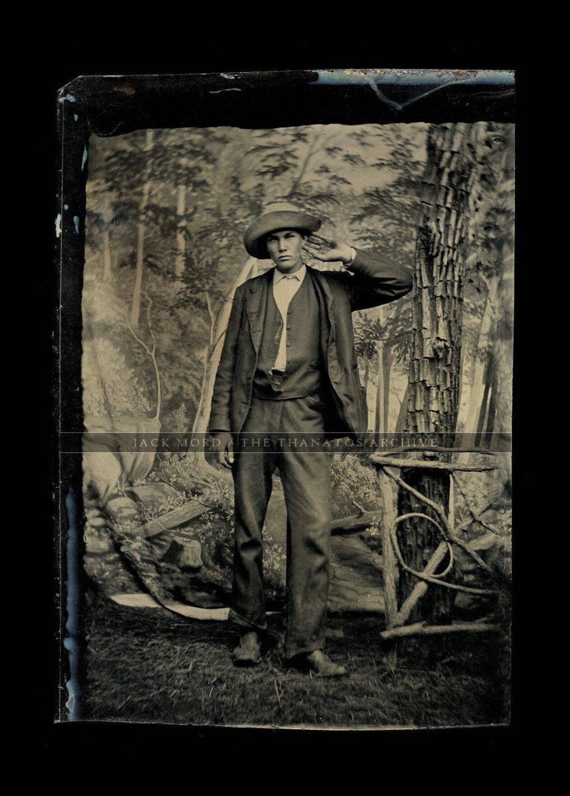 JOHN WESLEY HARDIN Outlaw Gunfighter Antique Photo Original Tintype Rare