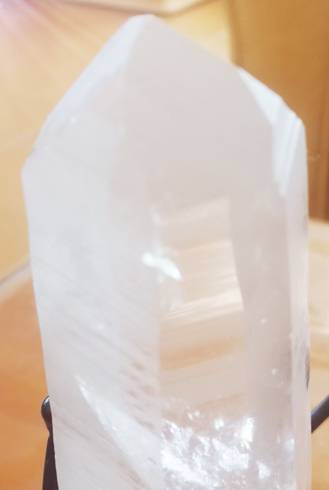 Natural Stone Point Rock Crystal, Lemurian Crystal From Minas Gérais. 