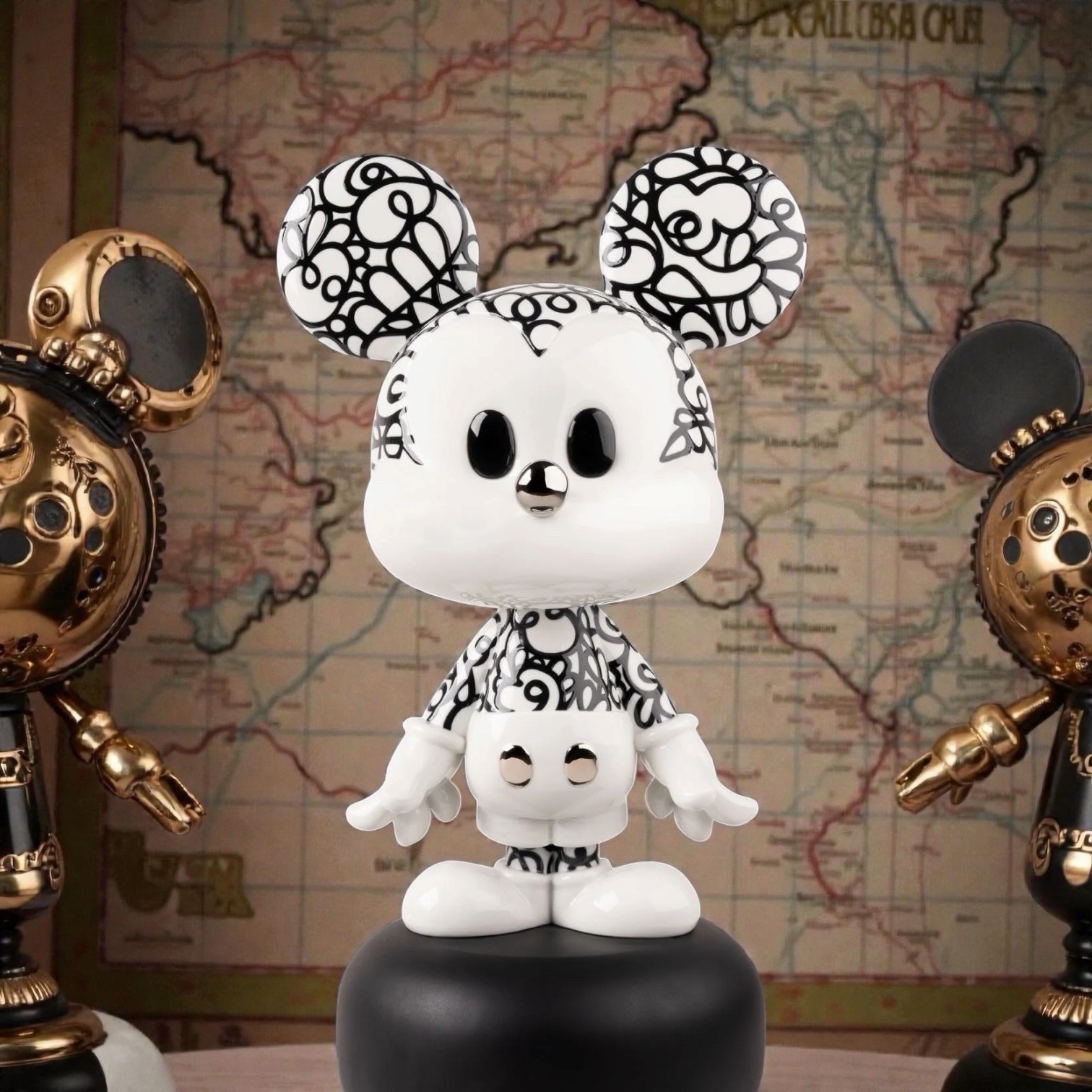 Lladro - Mickey Mouse - Doodle Mickey Sculpture - Limited Edition Of 300