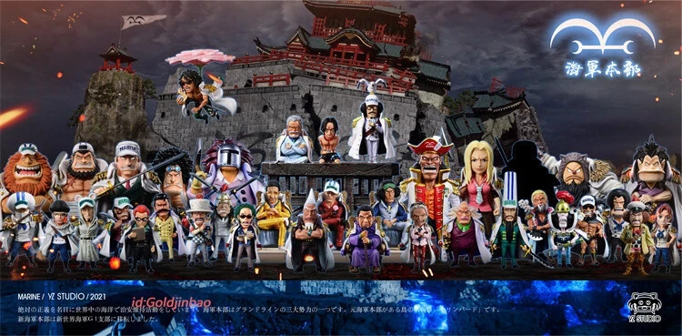 YZ Studio One Piece Navy Full Set Model In Stock Painted WCF Scale