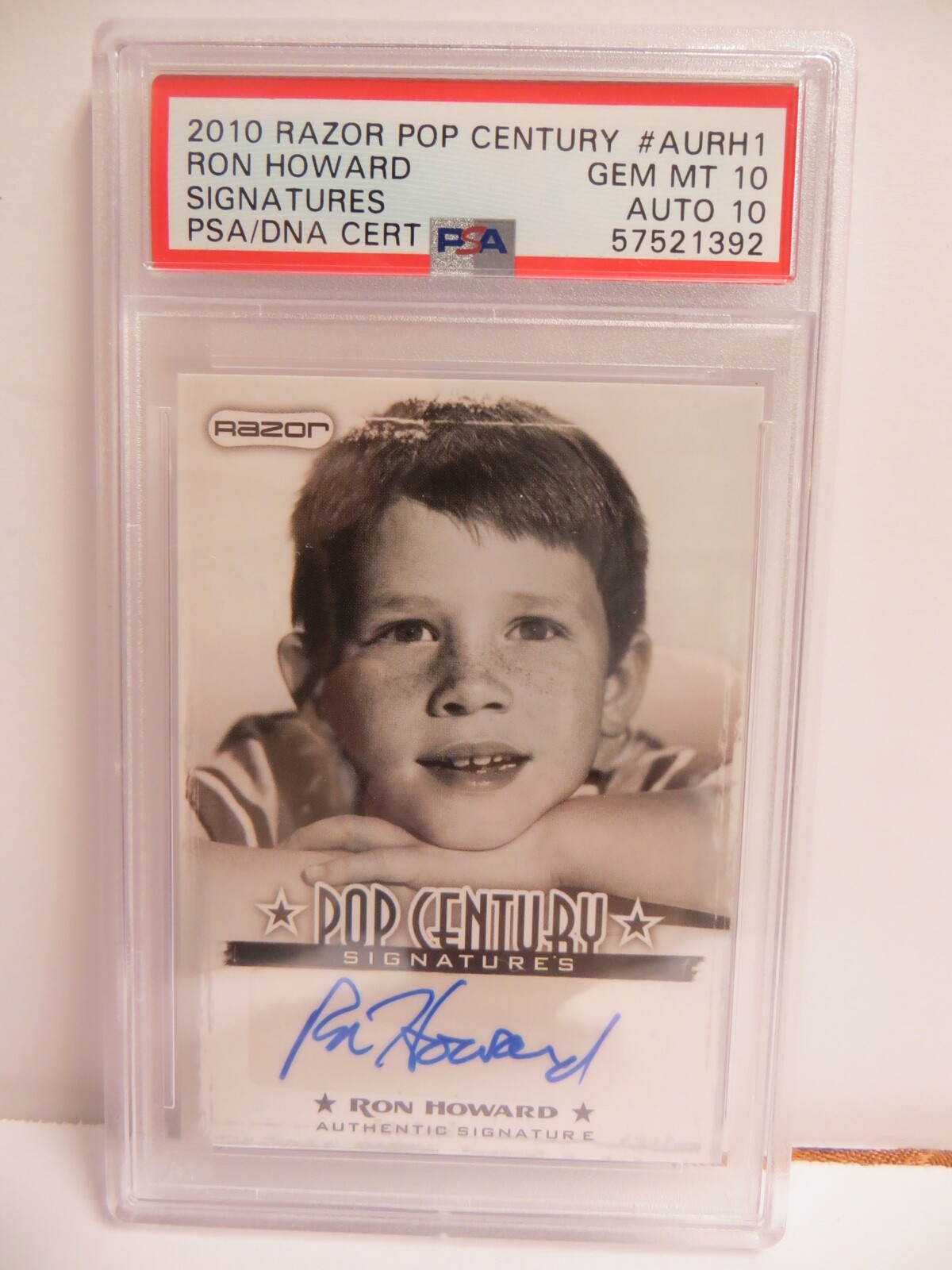 Ron Howard Autograph Auto Razor Pop Century Signed Andy Griffith Show * PSA 10 * Ron Howard Autograph Auto Razor Pop Century Signed Andy Griffith Show * PSA 10 *