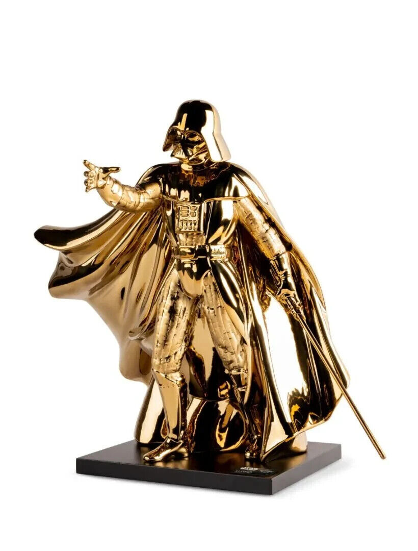 NEW LLADRO LIMITED ED. STAR WARS GOLDEN DARTH VADER FIGURINE #9704 RARE BNIB F/S