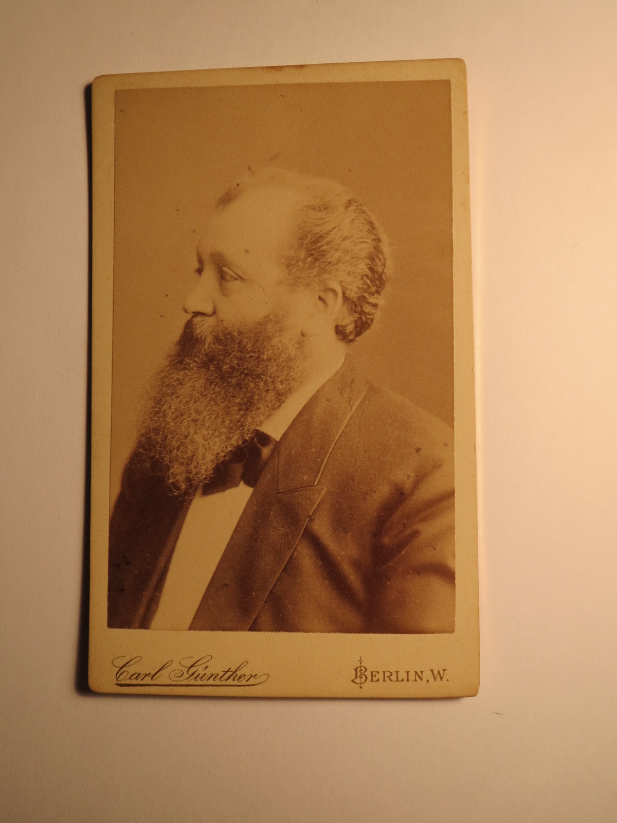 Berlin-Professor Dr. Wilhelm Dieckerhoff-WS 1892/93-Veterinarian CDV Berlin-Professor Dr. Wilhelm Dieckerhoff-WS 1892/93-Veterinarian CDV